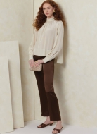 Schnittmuster legere Damenbluse mit Raglanärmeln und Stehkragen Vogue 2090 Gr. 34-52