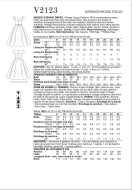 Schnittmuster authentisches Ballkleid 1954 mit schulterfreiem Oberteil und weitem Rock Vogue 2123 Gr. 34-52