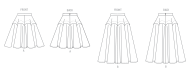 Schnittmusterhülle Damenröcke für Damen...