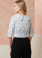 Schnittmuster ausgefallene Damenbluse mit Wickeleffekt, Drapage und weitem Ausschnitt Vogue 2113 Gr. 34-52