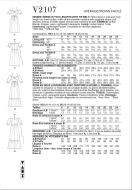 Schnittmuster bodenlanges Stufenkleid mit Rüschen und freien Schultern Vogue 2107 Gr. 32-50
