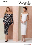 Envelope sewing pattern dress for women 2105 Vogue