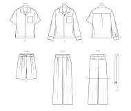 Schnittmusterhülle Herrenkombis für Herren 2120...