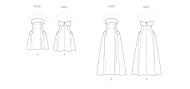 Schnittmusterhülle Damenkleider für Damen 2089...