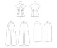 Envelope sewing pattern combination for women 2097 Vogue