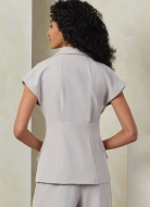 Schnittmuster elegante Damenkombination mit ungewöhnlicher Blazerjacke Vogue 2097 Gr. 32-50