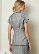 Schnittmuster elegante Damenkombination mit ungewöhnlicher Blazerjacke Vogue 2097 Gr. 32-50