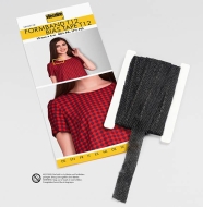 Vlieseline Formband grafit 12mm breit, am laufenden Meter