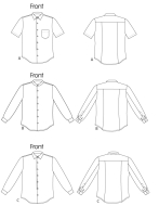 sewing pattern Vogue 8759 Herrenhemd Gr. MUU 34-40 (44-50) oder MXX 40-46 (50-56)
