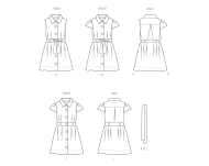 Modellzeichnung für das Schnittmuster 7033 von...