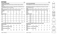 Sewing pattern Girls set with balloon skirt Butterick 7050