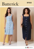 Envelope sewing pattern dress for women 7022 Butterick