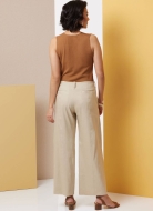 Schnittmuster weite Damenhose, Hüfthose in 2 Längen mit Stoffgürtel Butterick 7024 Gr. 34-52