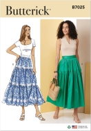 Envelope sewing pattern skirt for women 7025 Butterick