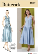 Envelope sewing pattern dress for women 7037 Butterick