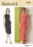 Envelope sewing pattern dress for women 7040 Butterick