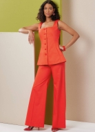 Schnittmuster legere Damenkombination mit Trägershirt Butterick 7046 Gr. 36-54