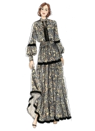 Schnittmuster bodenlange Boho-Kombination mit Stufenrock Vogue 2127 Gr. 32-50