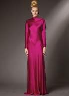 Schnittmuster elegantes Abendkleid mit tiefem Wasserfallausschnitt im Rücken Vogue 2129 Gr. 30-46