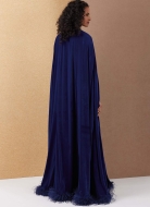 Sewing pattern Velvet dress with attached cape and tie belt Vogue 2132