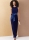 Sewing pattern Velvet dress with attached cape and tie belt Vogue 2132