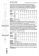 Schnittmuster kurzes Minikleid mit passendem Cape und dekorativer Schleife Vogue 2133 Gr. 32-50