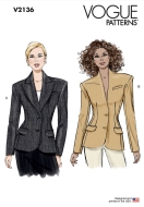 Schnittmusterhülle Jacken für Damen 2136 von Vogue