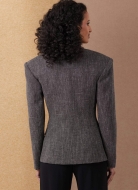 Schnittmuster taillierter Damenblazer mit klassischem Reverskragen oder kragenlos Vogue 2136 Gr. 34-52