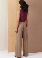 Schnittmuster legere Damenhose, Wickelhose mit drapiertem Vorderteil Vogue 2138 Gr. 32-50
