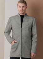 Schnittmuster topmodischer Herrenmantel, Herrenjacke in zwei Längen Vogue 2141 Gr. Herren DE 44-62