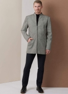 Schnittmuster topmodischer Herrenmantel, Herrenjacke in zwei Längen Vogue 2141 Gr. Herren DE 44-62