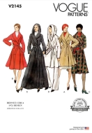 Envelope sewing pattern coat for women 2145 Vogue