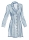 Model is wearing chic Shirt dress, denim dress with button front sewn with the sewing pattern McCalls 8601