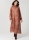 Modellzeichnung für das Schnittmuster 8603 von McCalls für ein hochgeschlossenes Damenkleid in A-Linie, Stufenkleid