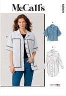 Schnittmusterhülle zeigt eine bequeme Damenbluse,...