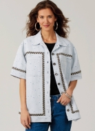 Modeldrawing of sewing pattern McCalls 8606 for...