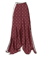 Sewing pattern Misses skirt, banana skirt without waistband McCalls 8608