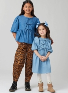 Modeldrawing of sewing pattern McCalls 8618 for romantic...