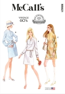 Envelope sewing pattern shows a stylish Vintage 60s mini...