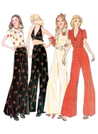 Modeldrawing of sewing pattern McCalls 8622 for lovely...