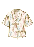 Schnittmuster stylischer Pyjama mit Schleifenverschluss McCalls 8612 Gr. 36-54