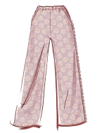 Schnittmuster stylischer Pyjama mit Schleifenverschluss McCalls 8612 Gr. 36-54