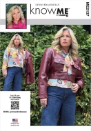 Envelope sewing pattern shows a short Misses jacket with...