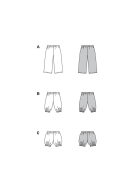 Modellzeichnung für das Schnittmuster 9202 von Burda...