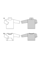 Modeldrawing of sewing pattern Burda 5710 for cozy...