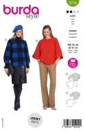 Envelope sewing pattern shows a voluminous Sweatshirt...
