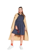 Schnittmuster vielseitiges Kleid mit Volants Burda 5708 Gr. 34-44