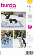 Sewing pattern Dog accessories, dog bandana Burda 5702