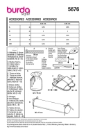 Sewing pattern Home décor with hot water bottle cover Burda 5676
