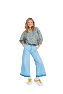Schnittmuster raffinierte Bluse mit Bindebändern Burda 5709 Gr. 34-44